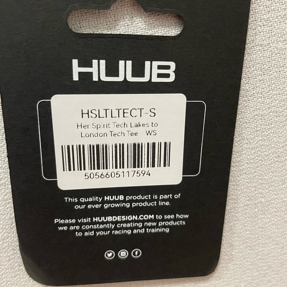 NWT Huub Women's Short Sleeve Tech Shirt Size Small Her‎ Spirit Lakes To London - Picture 5 of 5